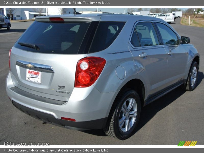 Silver Ice Metallic / Light Titanium/Jet Black 2011 Chevrolet Equinox LS