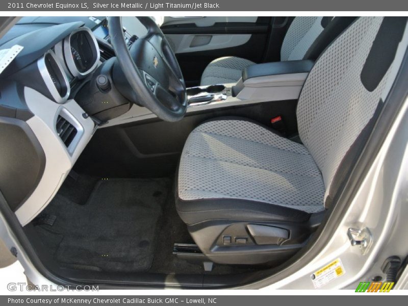 Silver Ice Metallic / Light Titanium/Jet Black 2011 Chevrolet Equinox LS