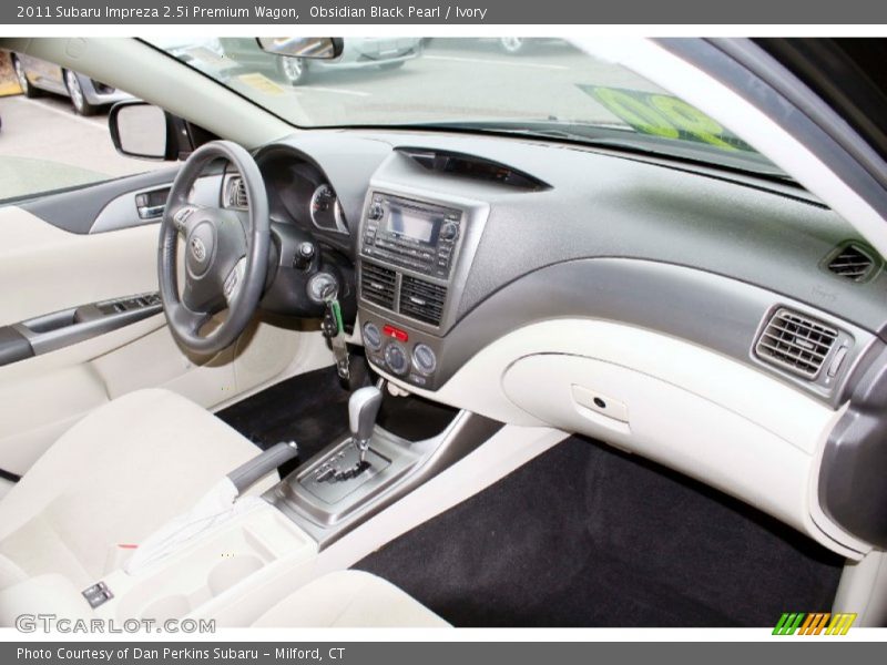 Obsidian Black Pearl / Ivory 2011 Subaru Impreza 2.5i Premium Wagon