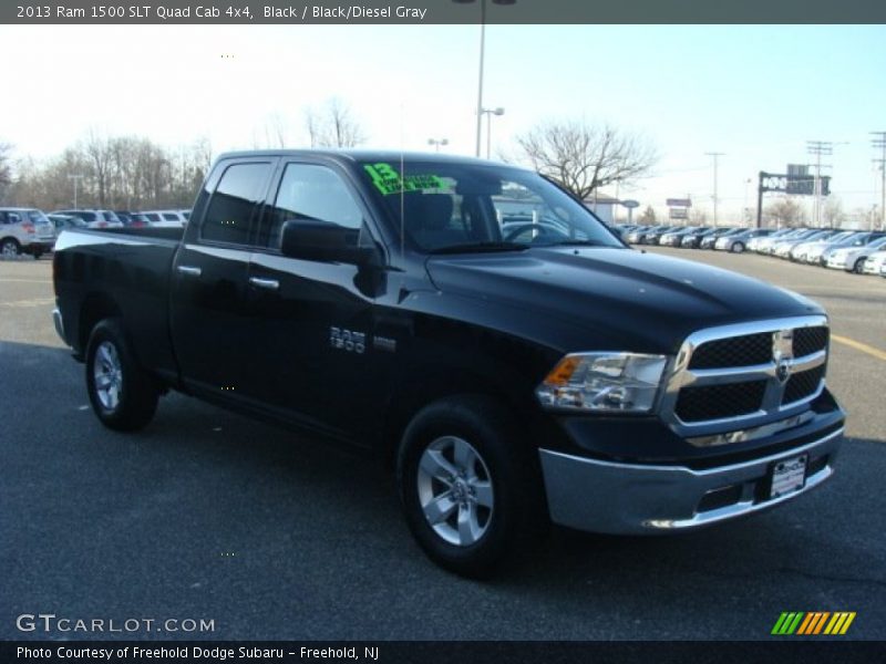 Black / Black/Diesel Gray 2013 Ram 1500 SLT Quad Cab 4x4