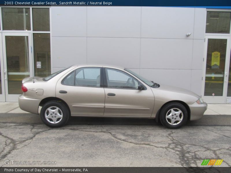 Sandrift Metallic / Neutral Beige 2003 Chevrolet Cavalier Sedan