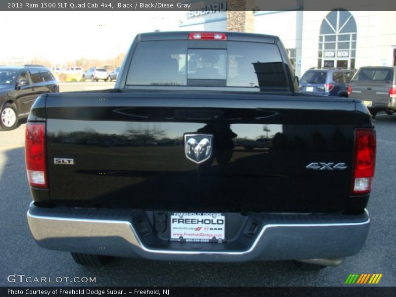 Black / Black/Diesel Gray 2013 Ram 1500 SLT Quad Cab 4x4
