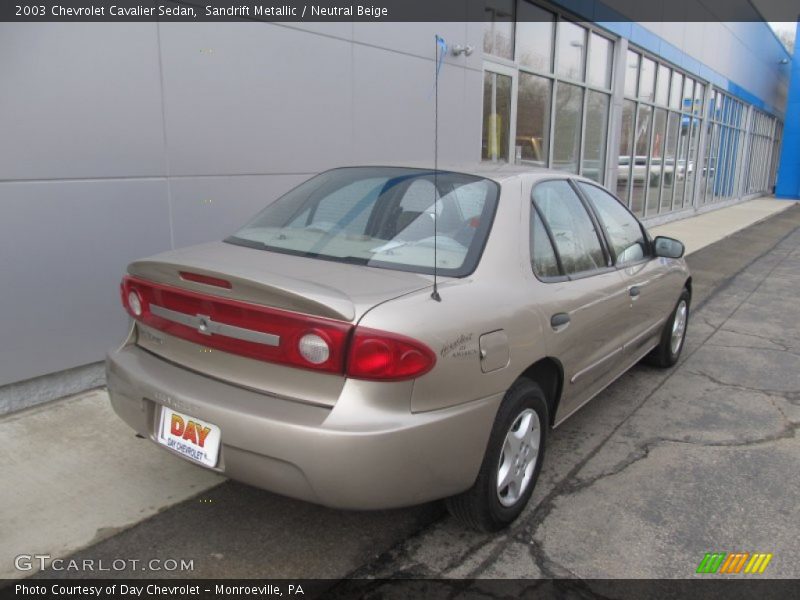 Sandrift Metallic / Neutral Beige 2003 Chevrolet Cavalier Sedan