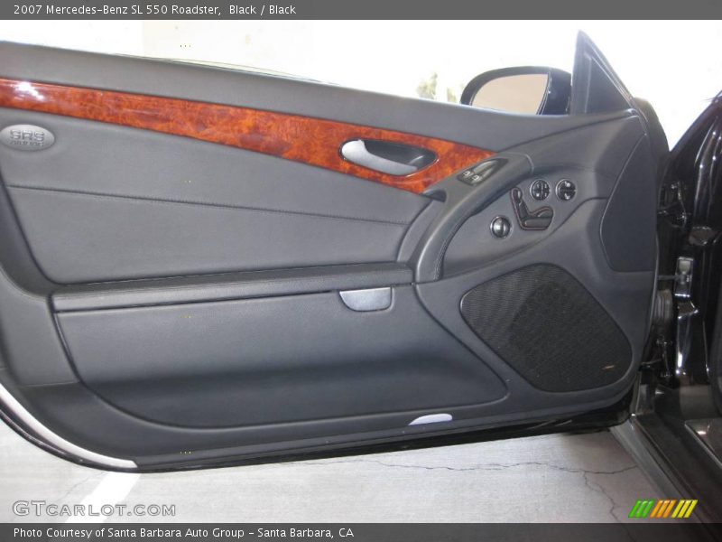 Black / Black 2007 Mercedes-Benz SL 550 Roadster