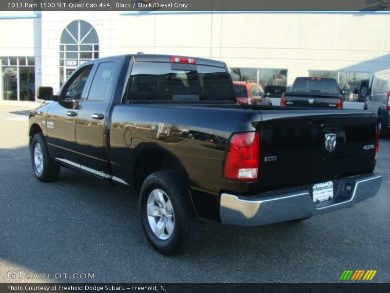 Black / Black/Diesel Gray 2013 Ram 1500 SLT Quad Cab 4x4