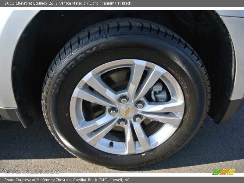 Silver Ice Metallic / Light Titanium/Jet Black 2011 Chevrolet Equinox LS