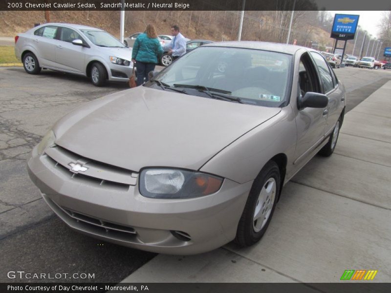 Sandrift Metallic / Neutral Beige 2003 Chevrolet Cavalier Sedan