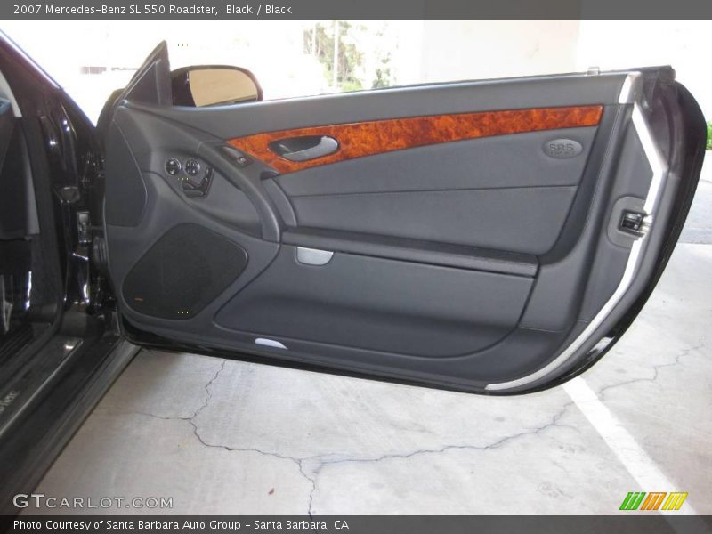 Black / Black 2007 Mercedes-Benz SL 550 Roadster