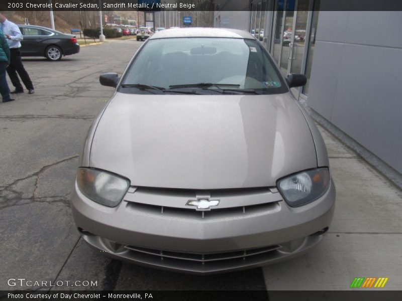 Sandrift Metallic / Neutral Beige 2003 Chevrolet Cavalier Sedan