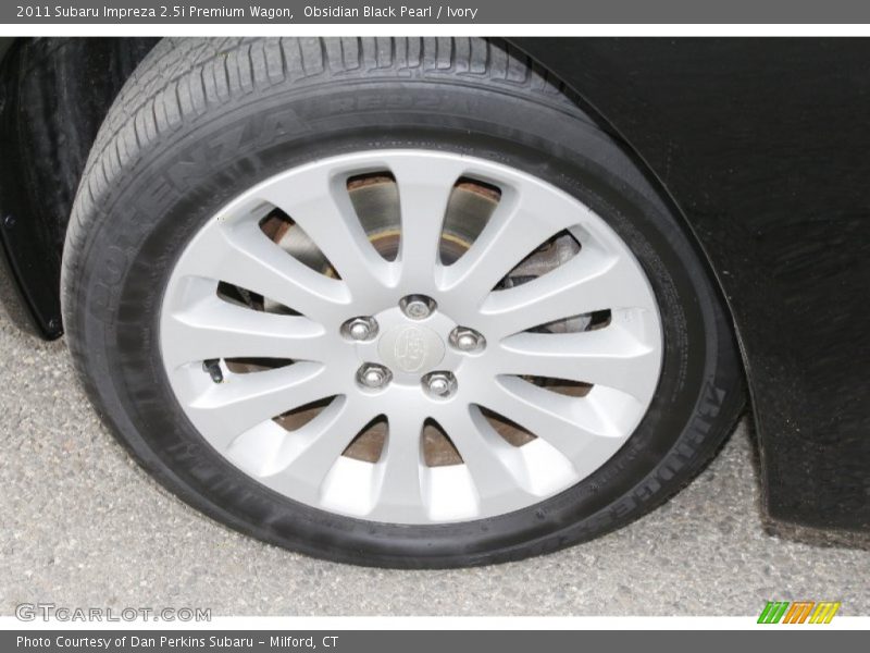 Obsidian Black Pearl / Ivory 2011 Subaru Impreza 2.5i Premium Wagon