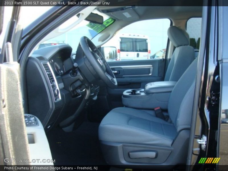 Black / Black/Diesel Gray 2013 Ram 1500 SLT Quad Cab 4x4