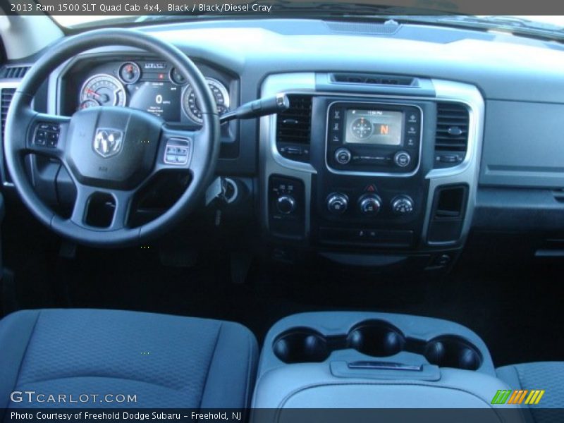 Black / Black/Diesel Gray 2013 Ram 1500 SLT Quad Cab 4x4