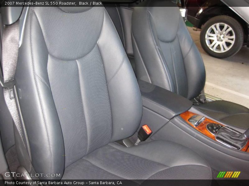 Black / Black 2007 Mercedes-Benz SL 550 Roadster