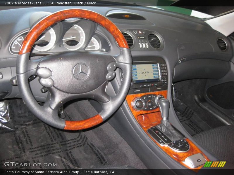 Black / Black 2007 Mercedes-Benz SL 550 Roadster