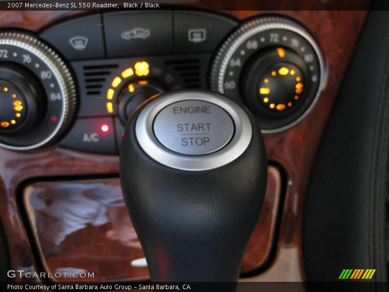 Black / Black 2007 Mercedes-Benz SL 550 Roadster