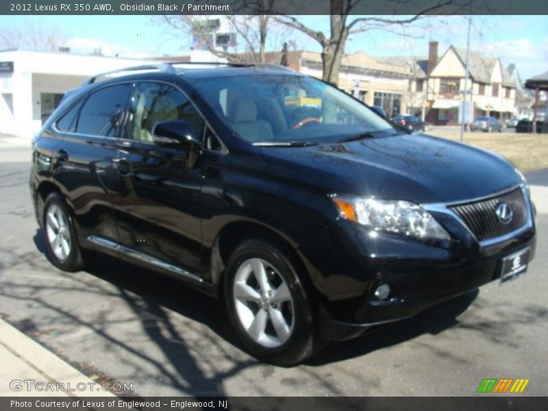 Obsidian Black / Parchment 2012 Lexus RX 350 AWD