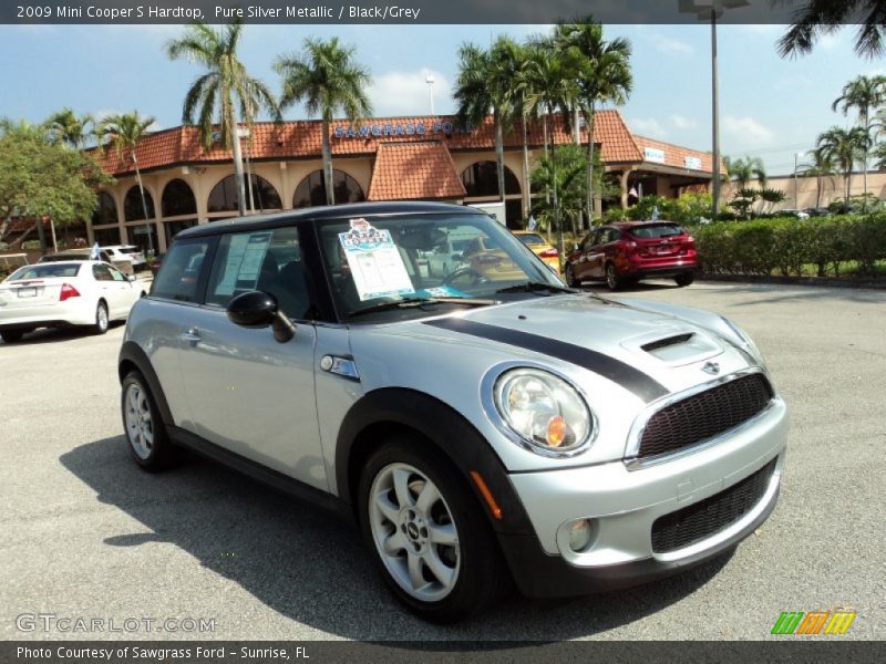 Pure Silver Metallic / Black/Grey 2009 Mini Cooper S Hardtop