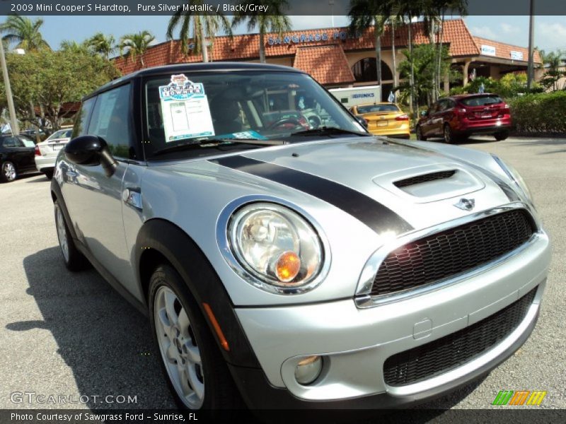 Pure Silver Metallic / Black/Grey 2009 Mini Cooper S Hardtop