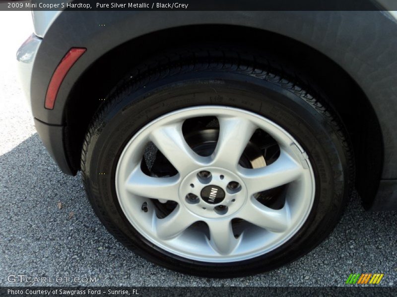 Pure Silver Metallic / Black/Grey 2009 Mini Cooper S Hardtop