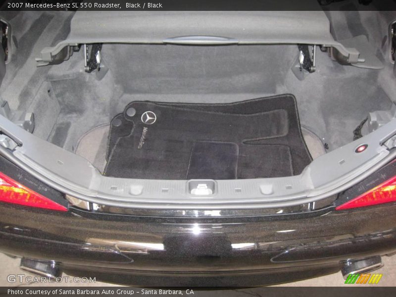 Black / Black 2007 Mercedes-Benz SL 550 Roadster
