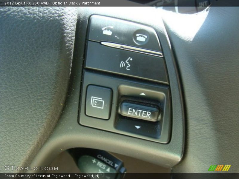 Obsidian Black / Parchment 2012 Lexus RX 350 AWD