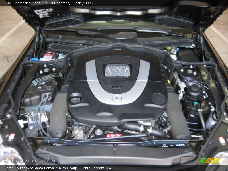 Black / Black 2007 Mercedes-Benz SL 550 Roadster