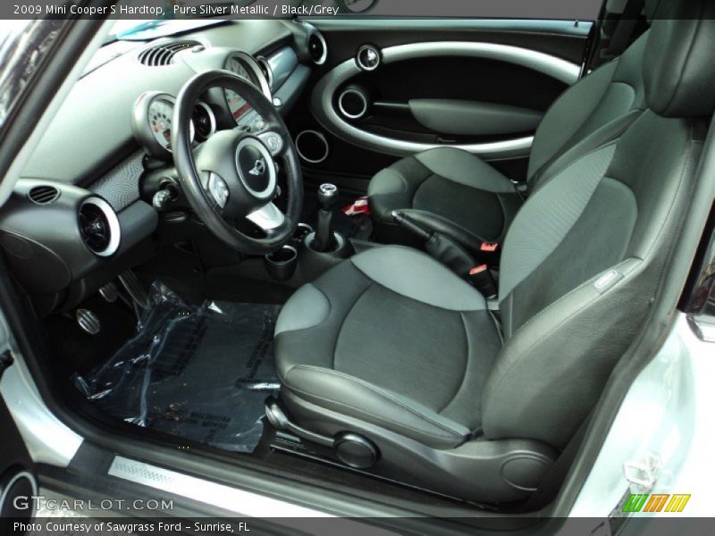 Pure Silver Metallic / Black/Grey 2009 Mini Cooper S Hardtop