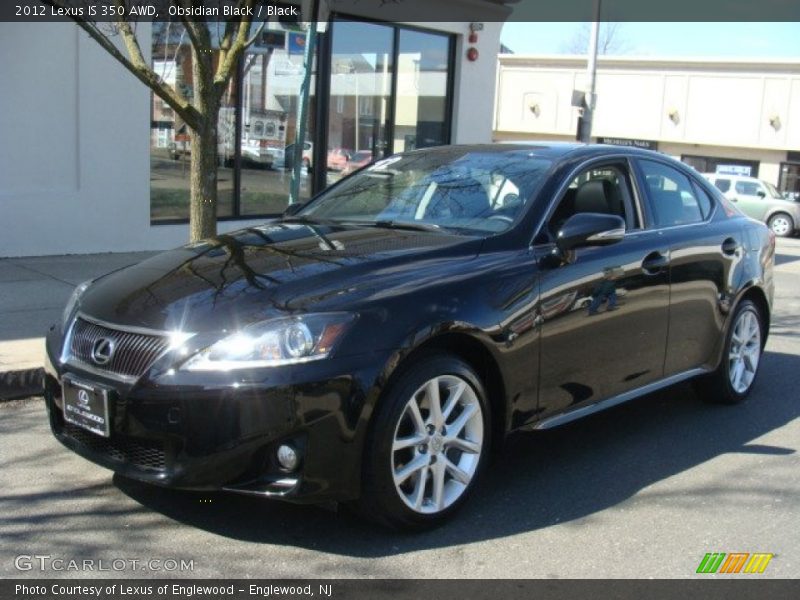 Obsidian Black / Black 2012 Lexus IS 350 AWD