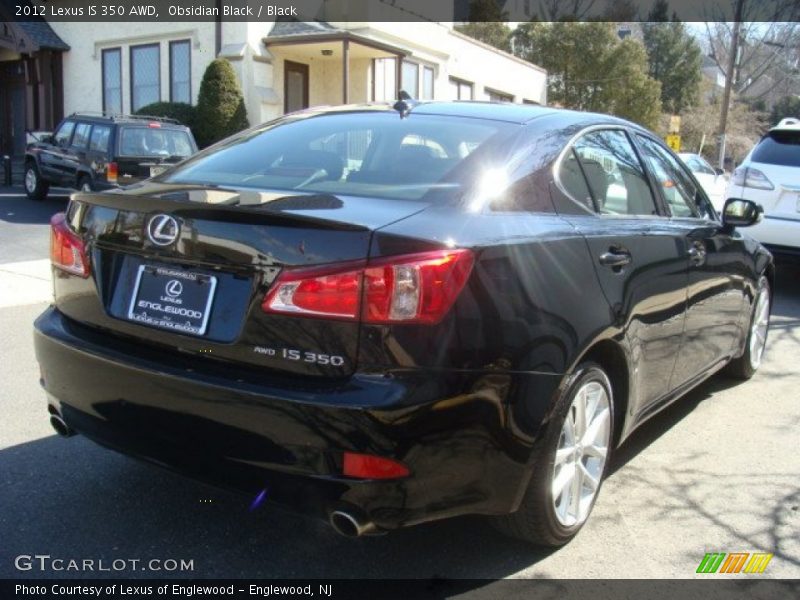 Obsidian Black / Black 2012 Lexus IS 350 AWD