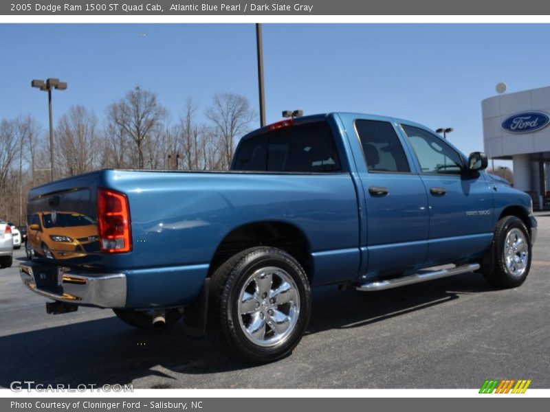 Atlantic Blue Pearl / Dark Slate Gray 2005 Dodge Ram 1500 ST Quad Cab