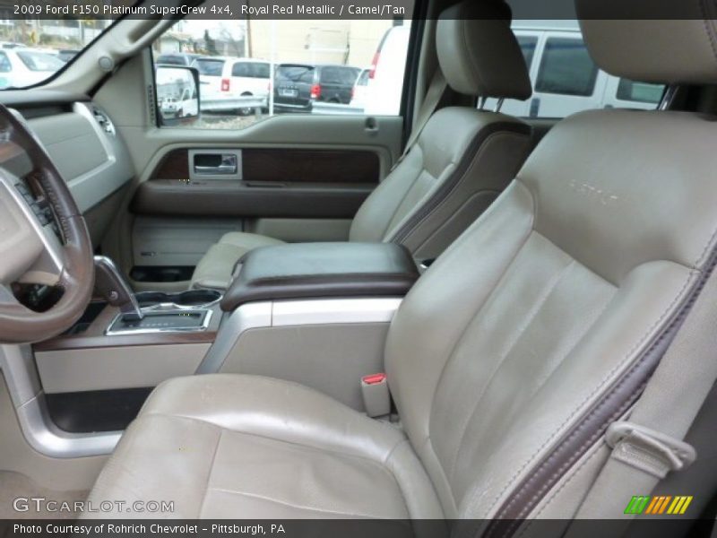 Royal Red Metallic / Camel/Tan 2009 Ford F150 Platinum SuperCrew 4x4