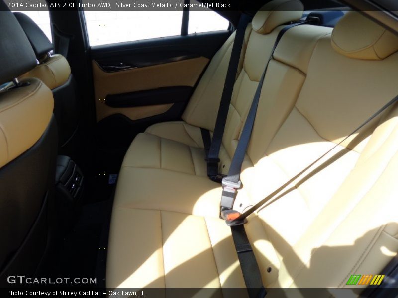 Silver Coast Metallic / Caramel/Jet Black 2014 Cadillac ATS 2.0L Turbo AWD