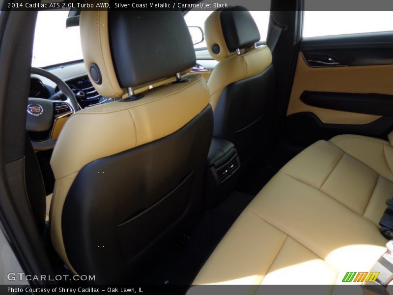 Silver Coast Metallic / Caramel/Jet Black 2014 Cadillac ATS 2.0L Turbo AWD