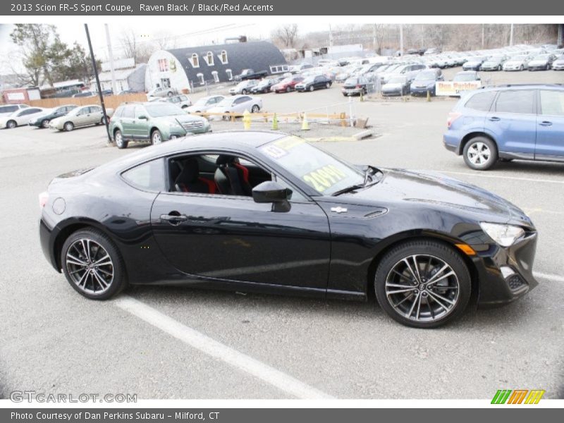 Raven Black / Black/Red Accents 2013 Scion FR-S Sport Coupe