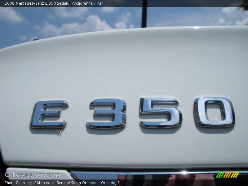 Arctic White / Ash 2008 Mercedes-Benz E 350 Sedan