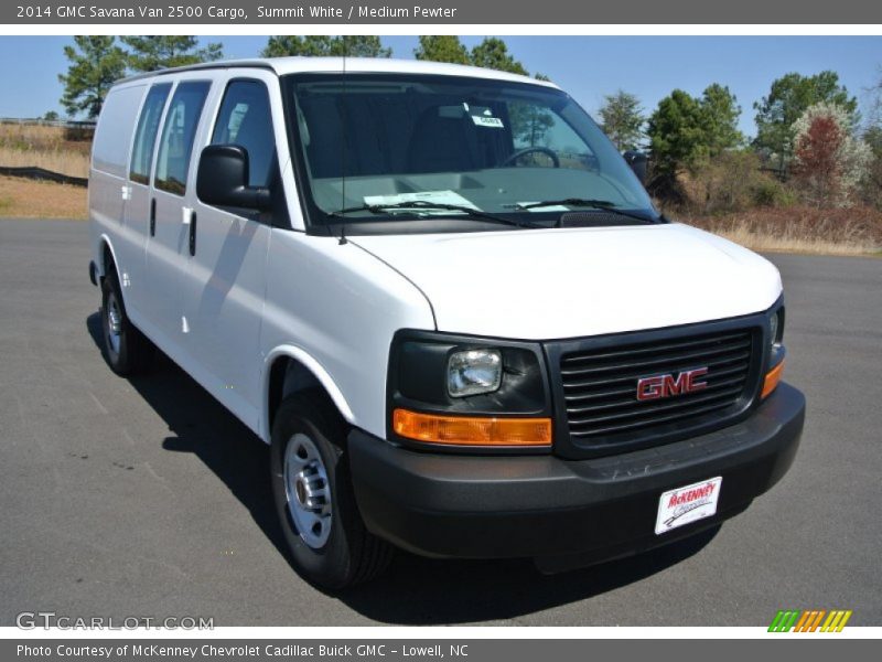 Summit White / Medium Pewter 2014 GMC Savana Van 2500 Cargo