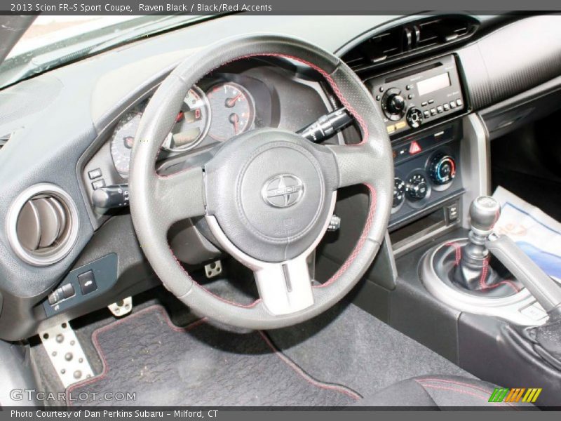 Raven Black / Black/Red Accents 2013 Scion FR-S Sport Coupe