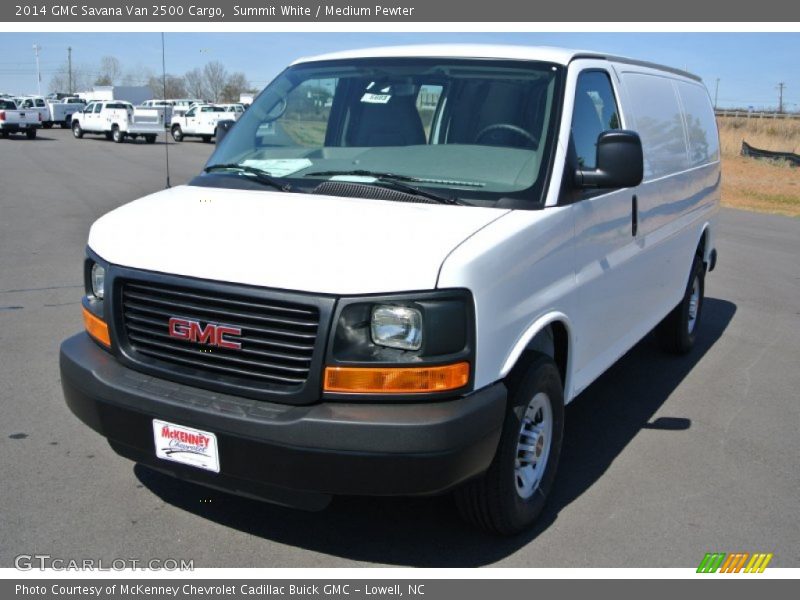 Summit White / Medium Pewter 2014 GMC Savana Van 2500 Cargo