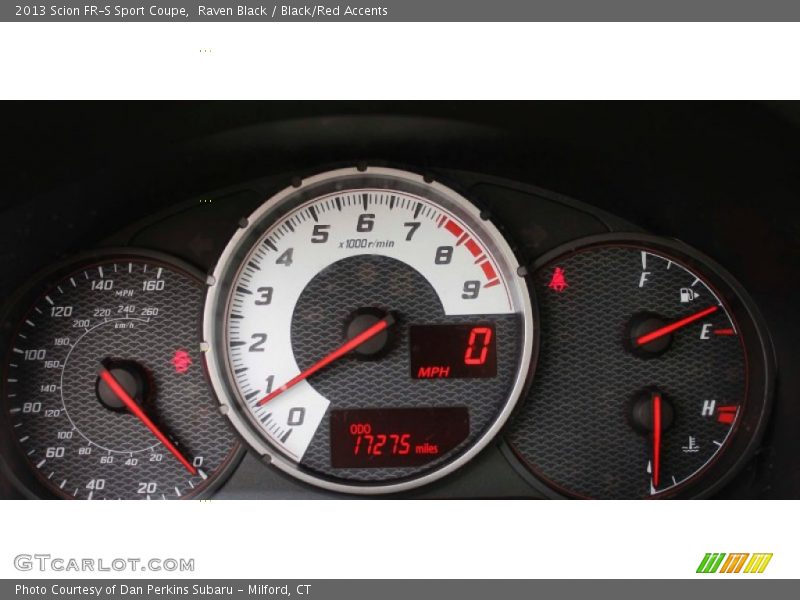 Raven Black / Black/Red Accents 2013 Scion FR-S Sport Coupe