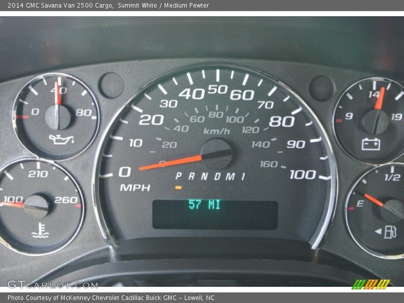 Summit White / Medium Pewter 2014 GMC Savana Van 2500 Cargo