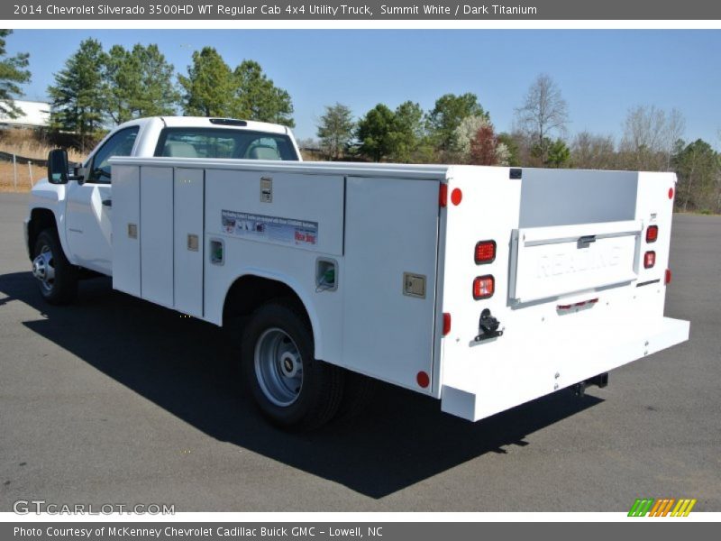 Summit White / Dark Titanium 2014 Chevrolet Silverado 3500HD WT Regular Cab 4x4 Utility Truck