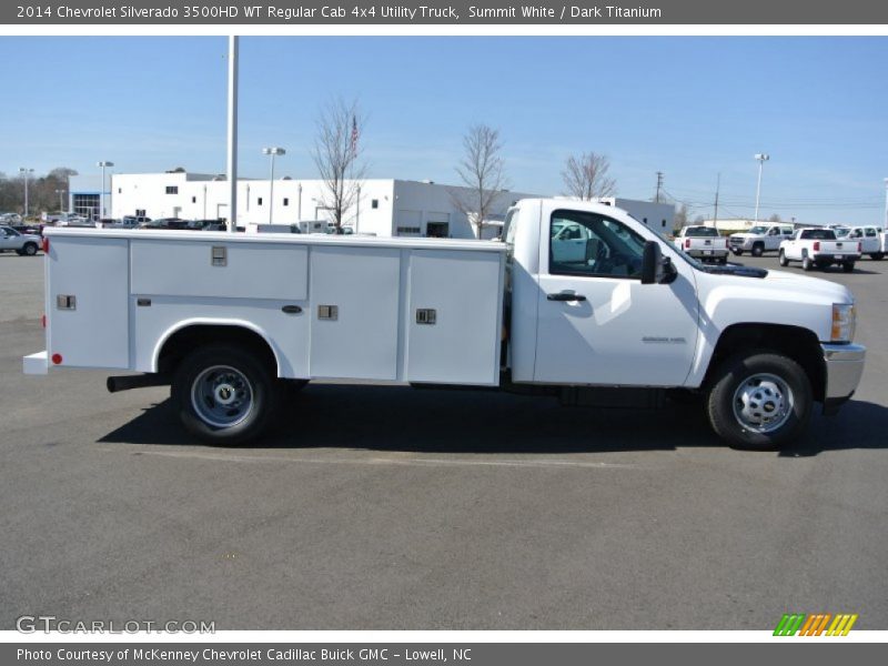  2014 Silverado 3500HD WT Regular Cab 4x4 Utility Truck Summit White