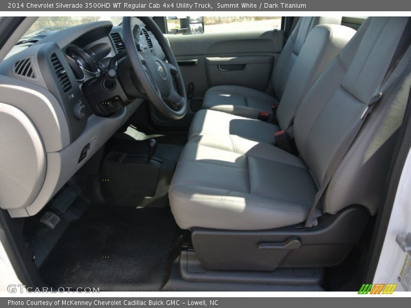 Summit White / Dark Titanium 2014 Chevrolet Silverado 3500HD WT Regular Cab 4x4 Utility Truck