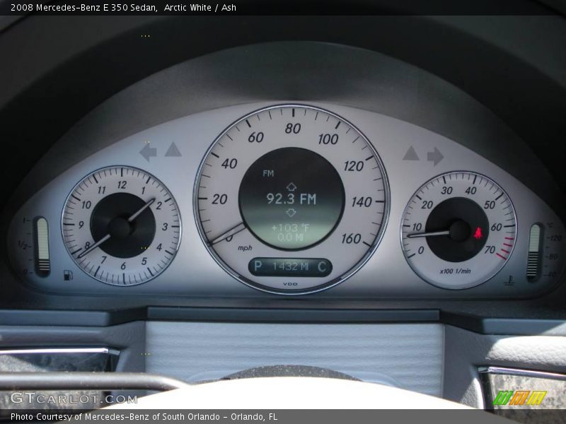 Arctic White / Ash 2008 Mercedes-Benz E 350 Sedan