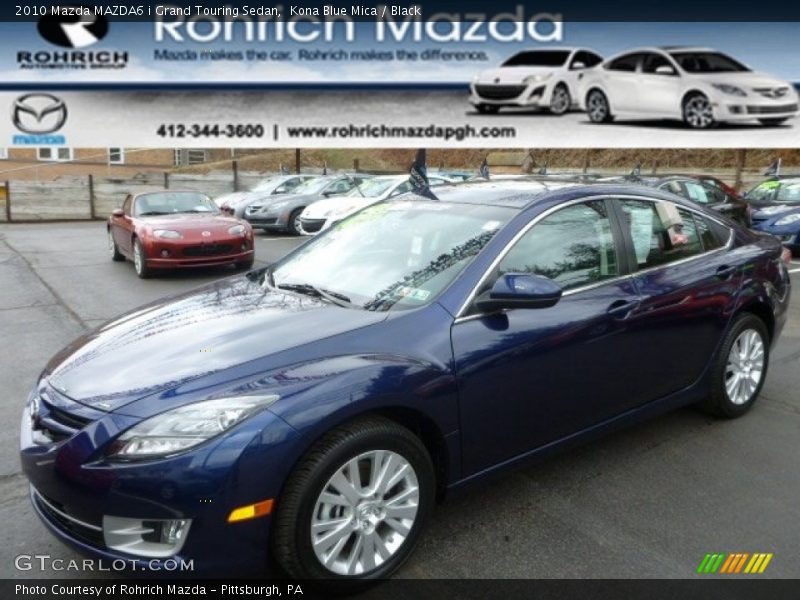 Kona Blue Mica / Black 2010 Mazda MAZDA6 i Grand Touring Sedan