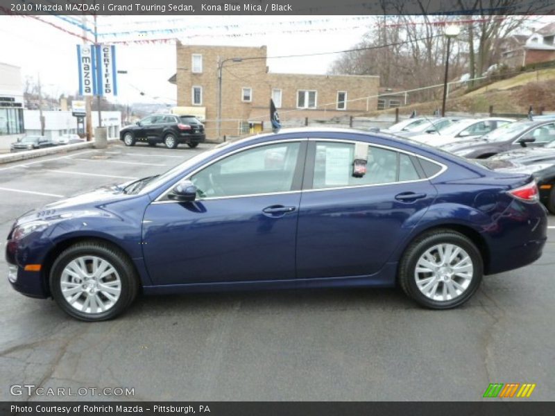 Kona Blue Mica / Black 2010 Mazda MAZDA6 i Grand Touring Sedan