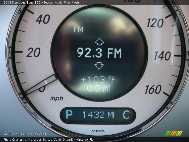 Arctic White / Ash 2008 Mercedes-Benz E 350 Sedan