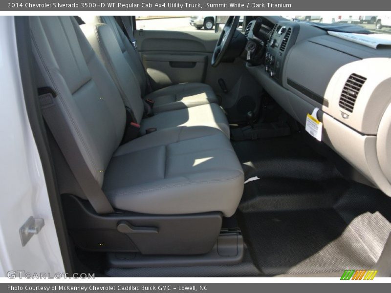 Summit White / Dark Titanium 2014 Chevrolet Silverado 3500HD WT Regular Cab 4x4 Utility Truck