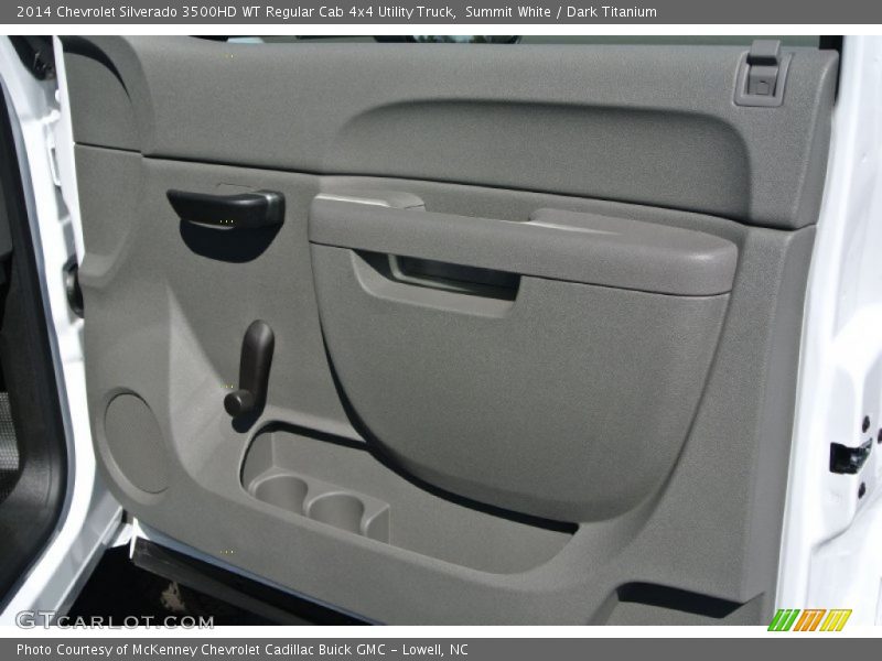 Summit White / Dark Titanium 2014 Chevrolet Silverado 3500HD WT Regular Cab 4x4 Utility Truck