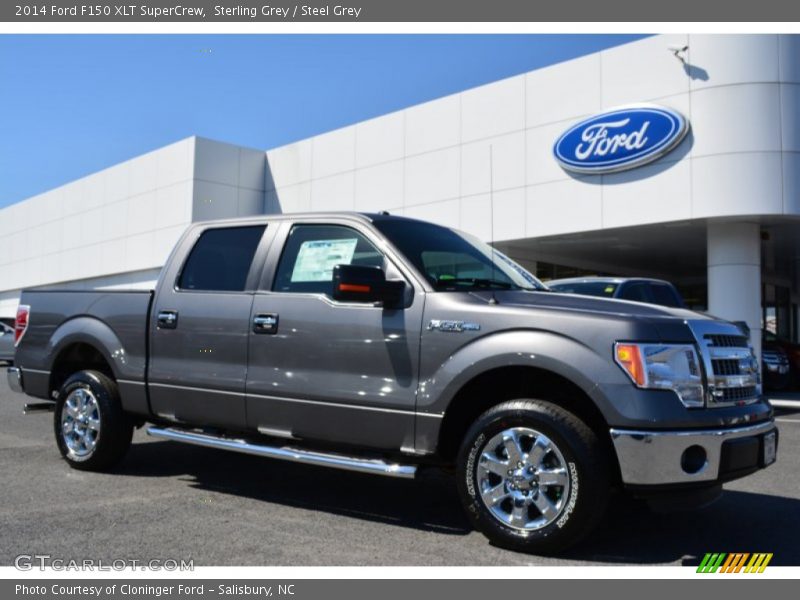 Sterling Grey / Steel Grey 2014 Ford F150 XLT SuperCrew